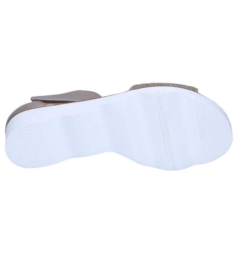 Gouden Sandalen Gabor Best Fitting in stof (245453)