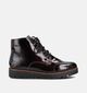 Rieker Boots à lacets en Bordeaux pour femmes (363548) - pour semelles orthopédiques