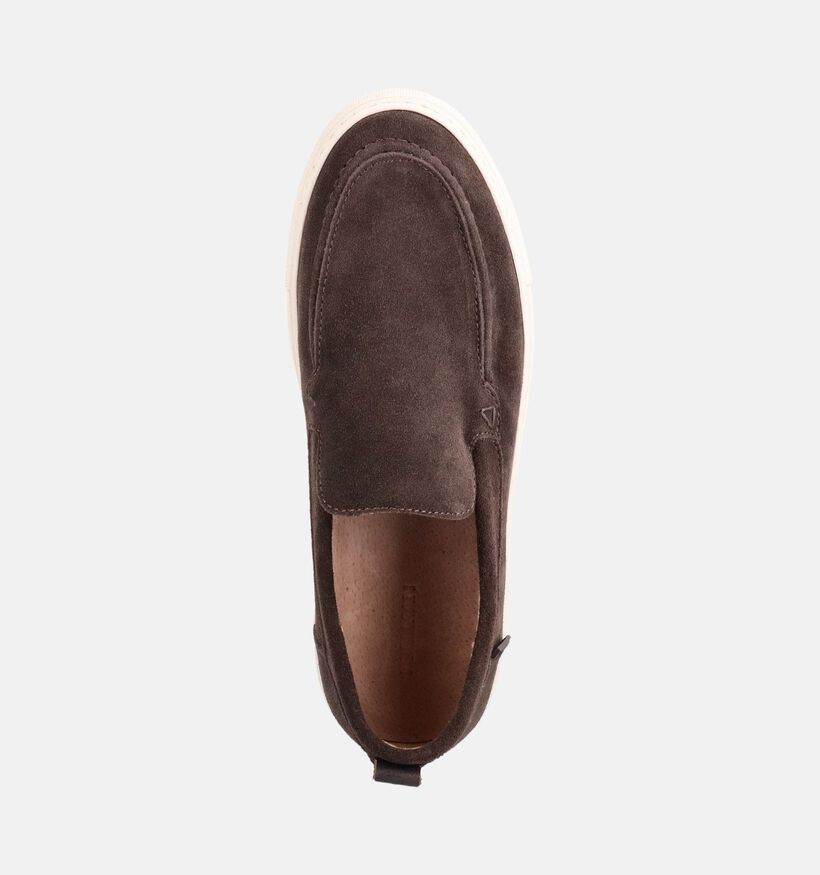 Poelman Donkerbruine Mocassins voor heren (385873) - geschikt voor steunzolen