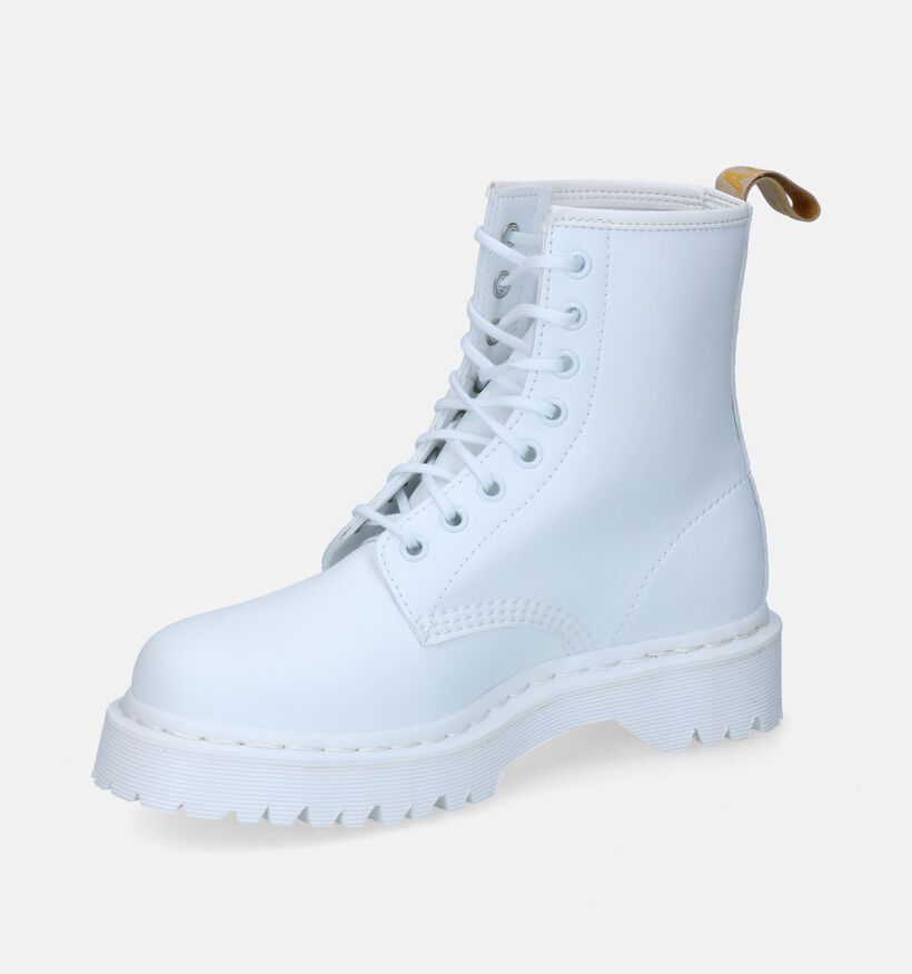 Dr. Martens Vegan 1460 Bex Mono Bottines en Blanc pour femmes (303550)