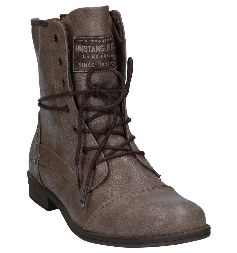 Mustang Cognac Boots in kunstleer (294328)