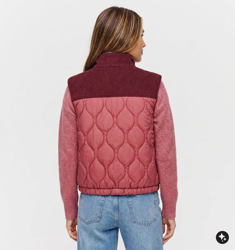 Laurent David Bordeaux Bodywarmers voor dames (382014)