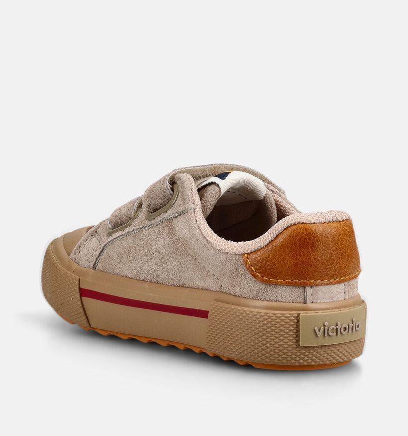 Victoria Baskets basses en Beige pour gar&ccedil;ons (379100) - pour semelles orthop&eacute;diques