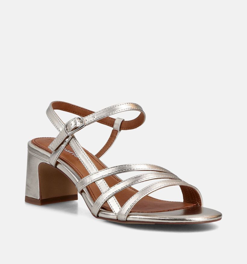 Tamaris Platinum Zilveren Sandalen met Blokhak voor dames (371761)