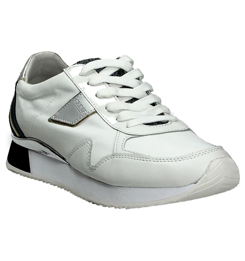 Witte Crime Lage Sneakers, , pdp