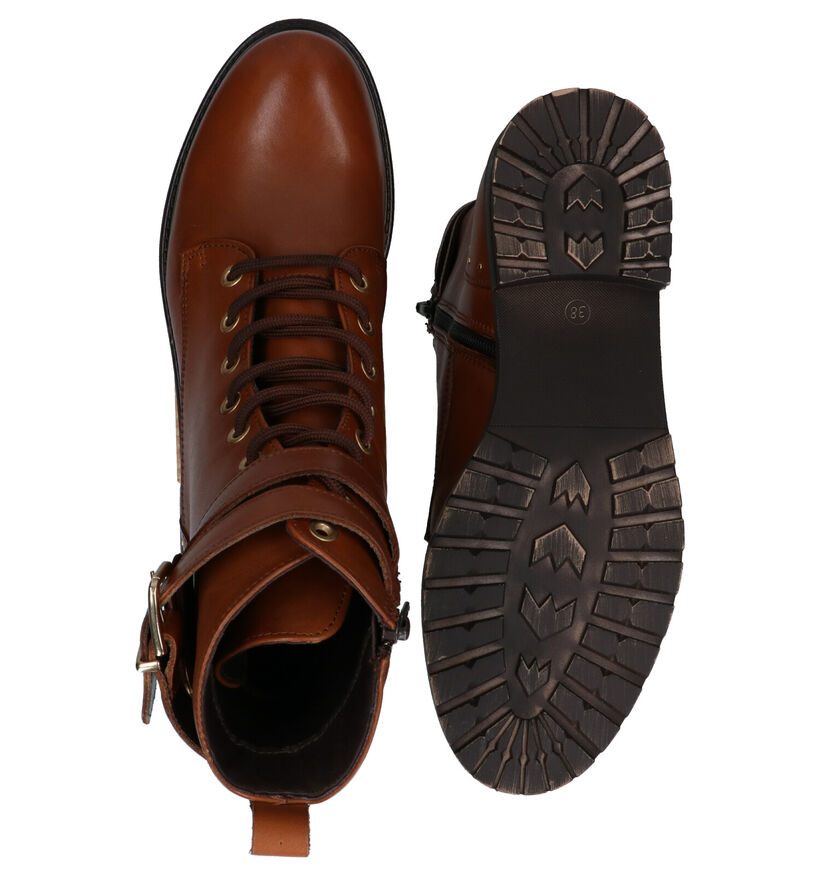 Scapa Cognac Boots in leer (281227)