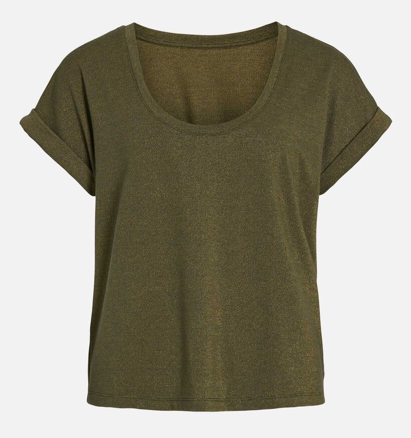 Vila Luxi U-Neck T-shirt Groen voor dames (361358)