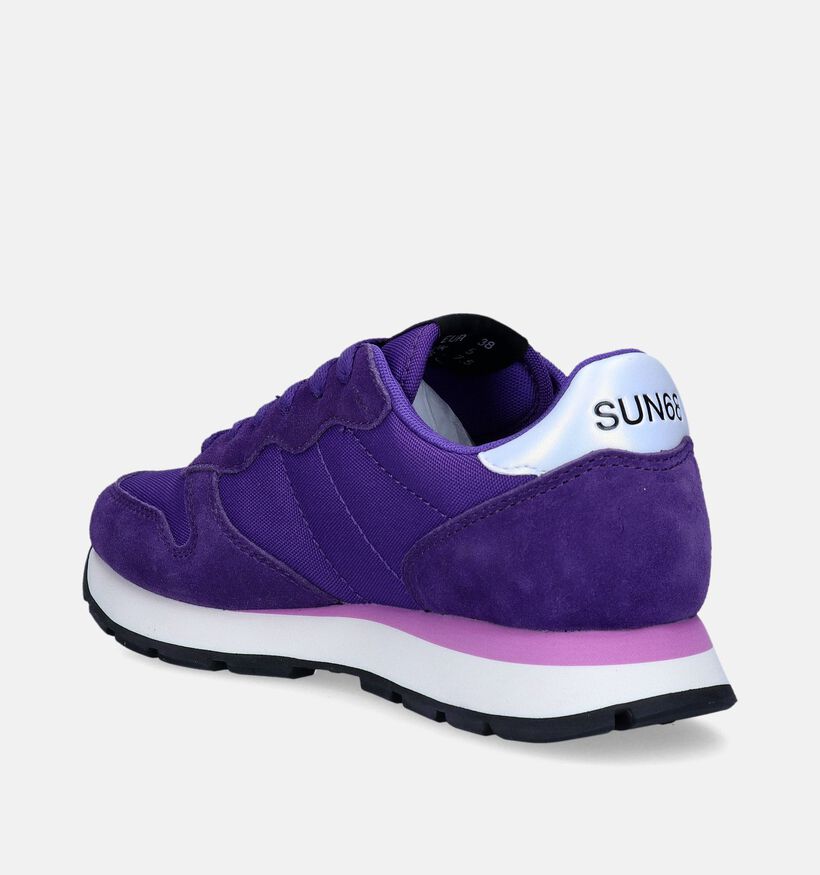 Sun 68 Ally Solid Nylon Paarse Sneakers voor dames (345695) - geschikt voor steunzolen