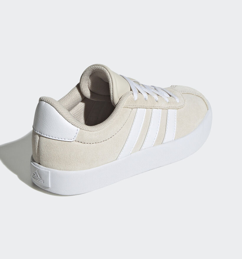 adidas VL Court 3.0 Ecru Sneakers voor meisjes, jongens (357441) - geschikt voor steunzolen