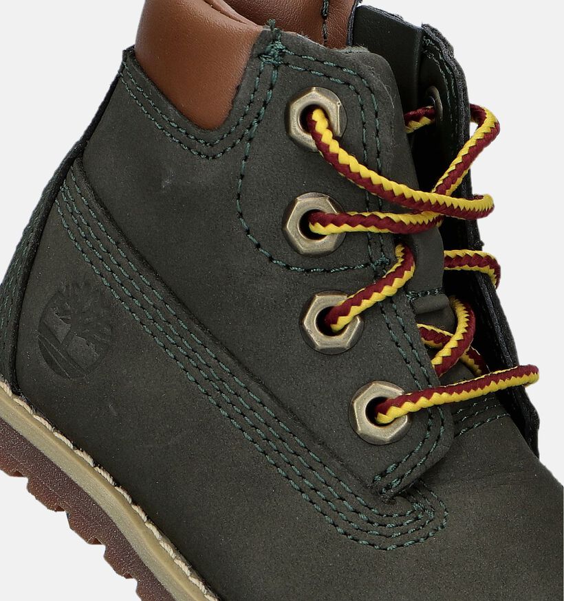 Timberland Pokey Pine HL Bottines en Vert Kaki pour filles, garçons (345274) - pour semelles orthopédiques