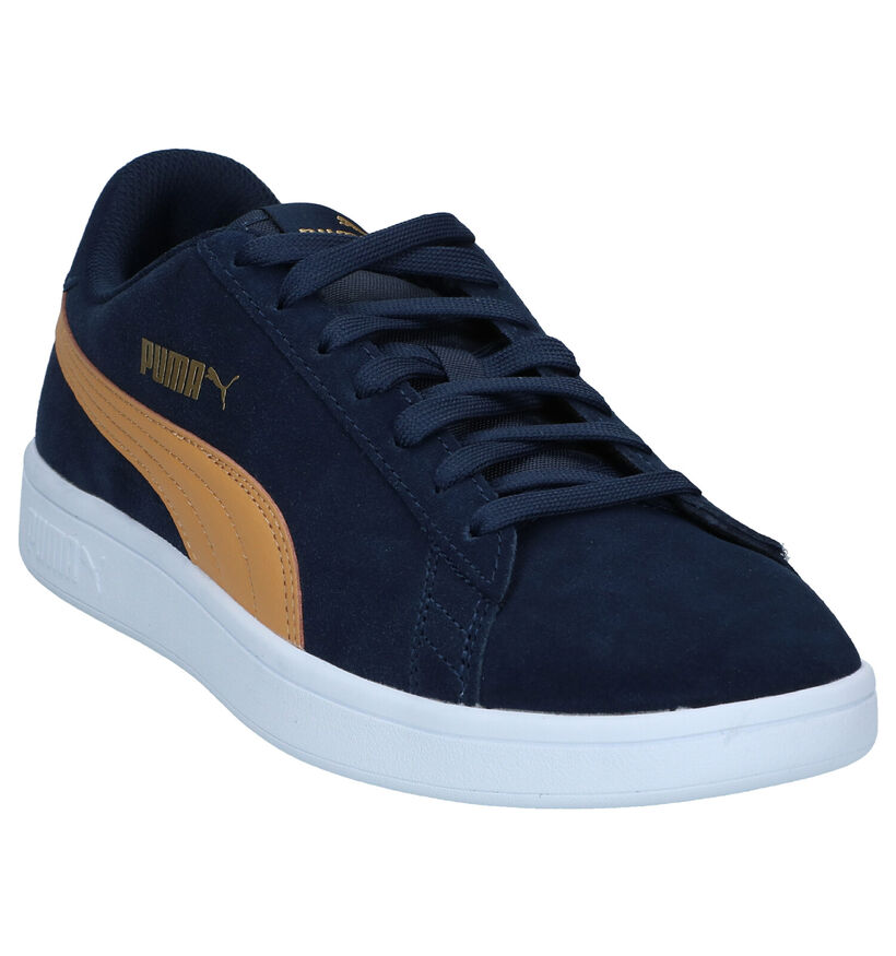 Puma Smash Kaki Sneakers in nubuck (288560)