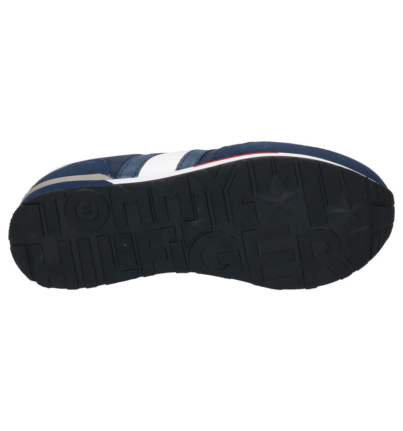Donkerblauwe Sneakers Tommy Hilfiger in stof (266585)