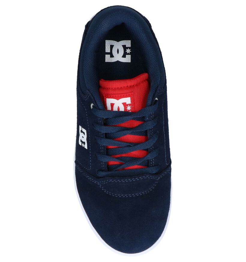 DC Shoes Baskets de skate en Bleu foncé en daim (235131)