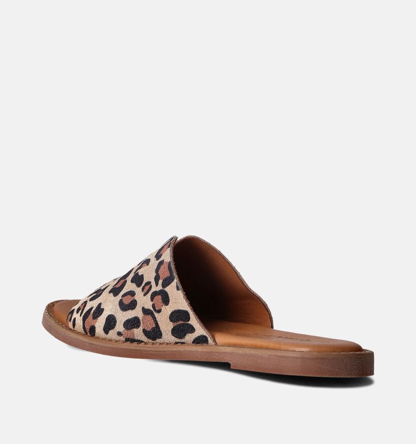 Tamaris Bruine Platte slippers voor dames (354419)