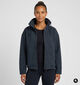 Elbsand Roana Manteau court en Bleu fonc&eacute; pour femmes (381287)