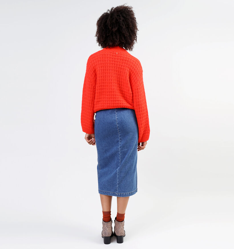 Rue Mazarine Tobbys Oranje Gebreide trui voor dames (349287)