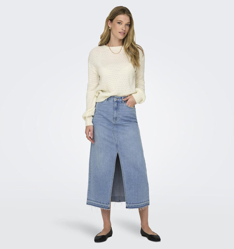 JDY Bella Blauwe Lange jeansrok voor dames (351403)