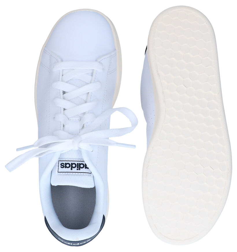 adidas Advantage K Baskets en Blanc pour filles, garçons (326882)