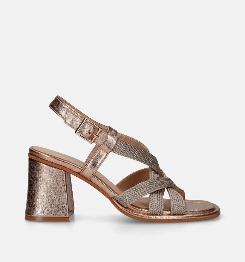 Regarde Le Ciel Perla Rose Gold Sandalen Met Blokhak voor dames (341239)