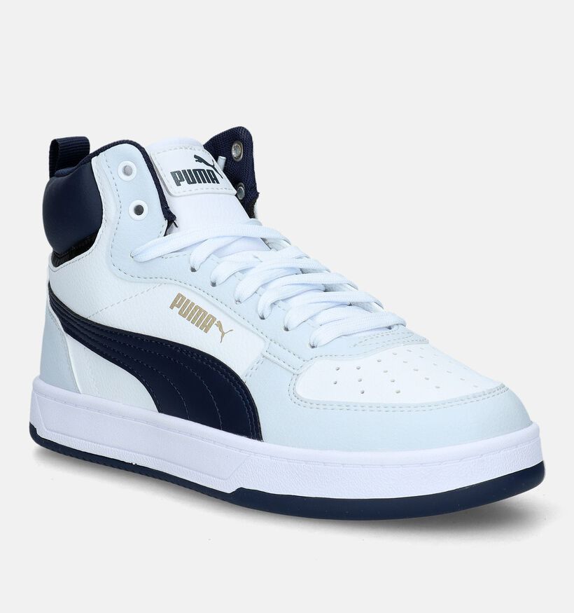 Puma Caven 2.0 mid Witte Sneakers voor jongens, meisjes (334500) - geschikt voor steunzolen