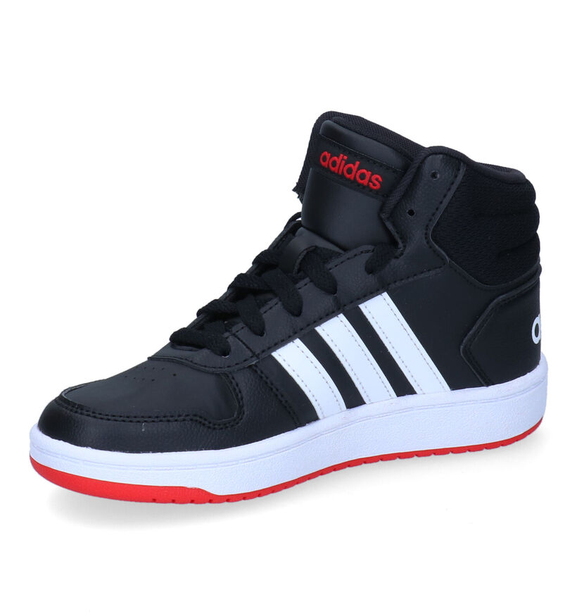 adidas Hoops Zwarte Sneakers voor jongens (299867)