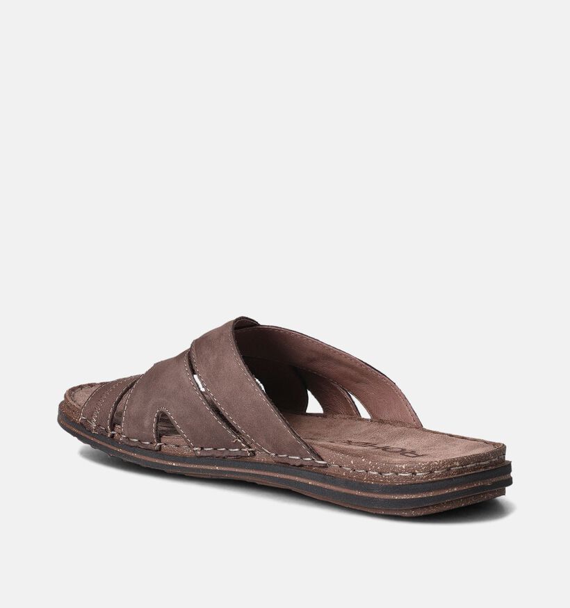 Rohde Bruine Slippers voor heren (358400)