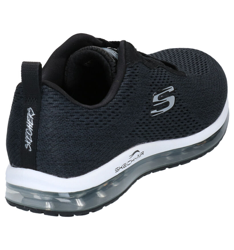 Skechers Memory Foam Zwarte Lage Sneakers in stof (272774)