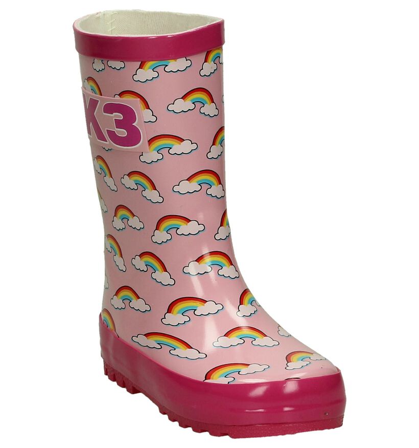 K3 Bottes de pluie en Rose en synthétique (193642)