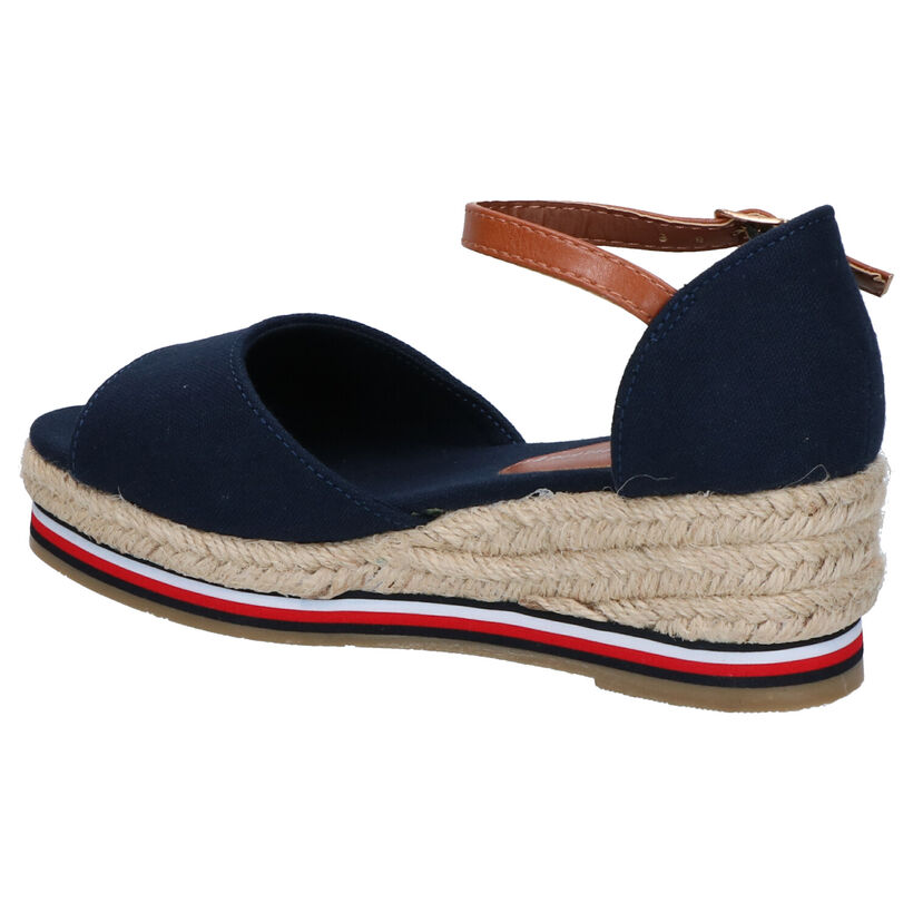 Tommy Hilfiger Sandales en Bleu foncé en textile (266575)