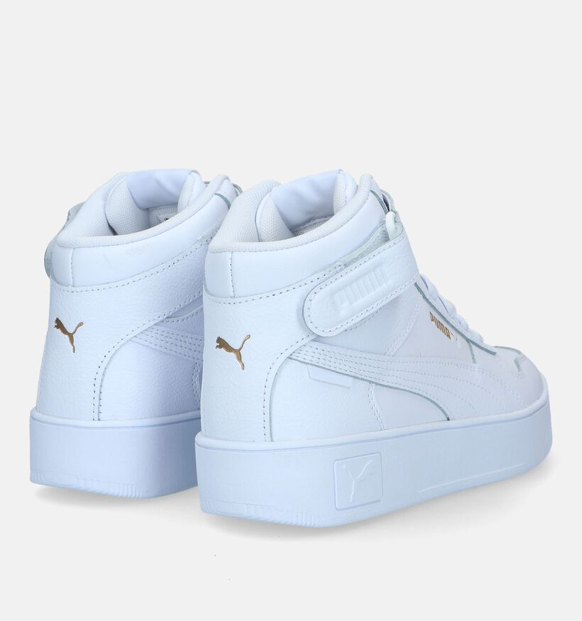 Puma Carina Street Mid Baskets en Blanc pour femmes (326419) - pour semelles orthopédiques