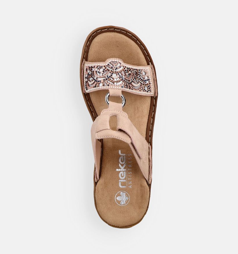 Rieker Roze Slippers voor dames (370398)