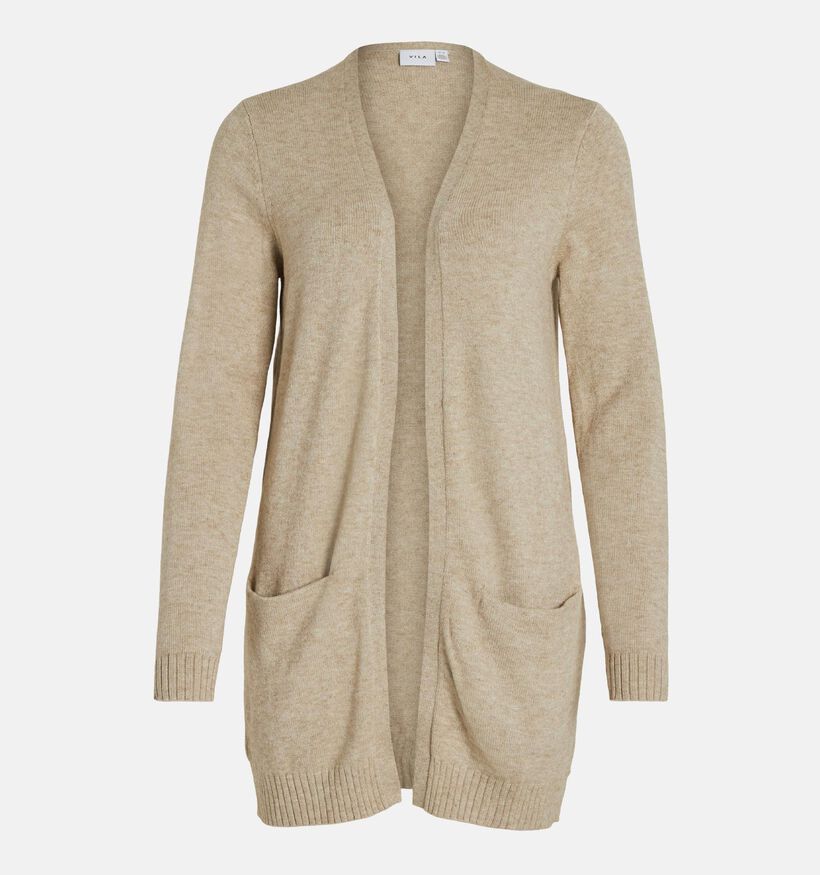 Vila Ril Cardigan tricoté en Beige pour femmes (351739)