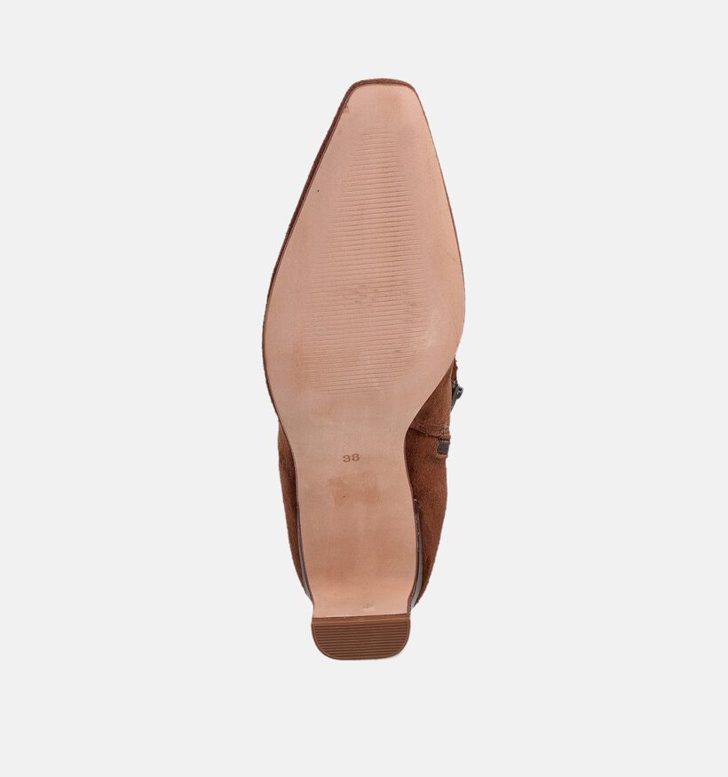 Laurent David Donkerbruine Enkellaarzen Laurent David Donkerbruine Enkellaarzen voor dames (365122)