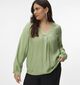 Vero Moda Curve Curli Groene Blouse voor dames (367784)