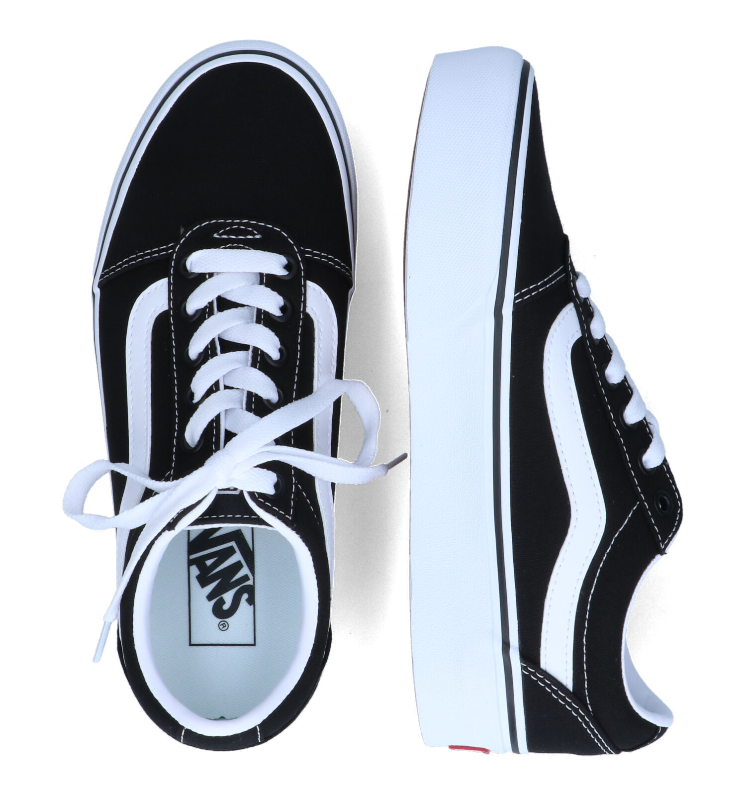 Zwarte best sale vans platform