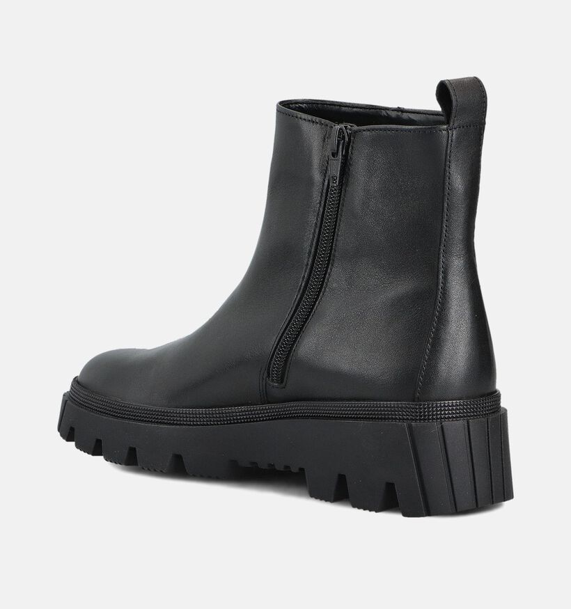 Gabor Bottines plates en Noir pour femmes (360278) - pour semelles orthopédiques