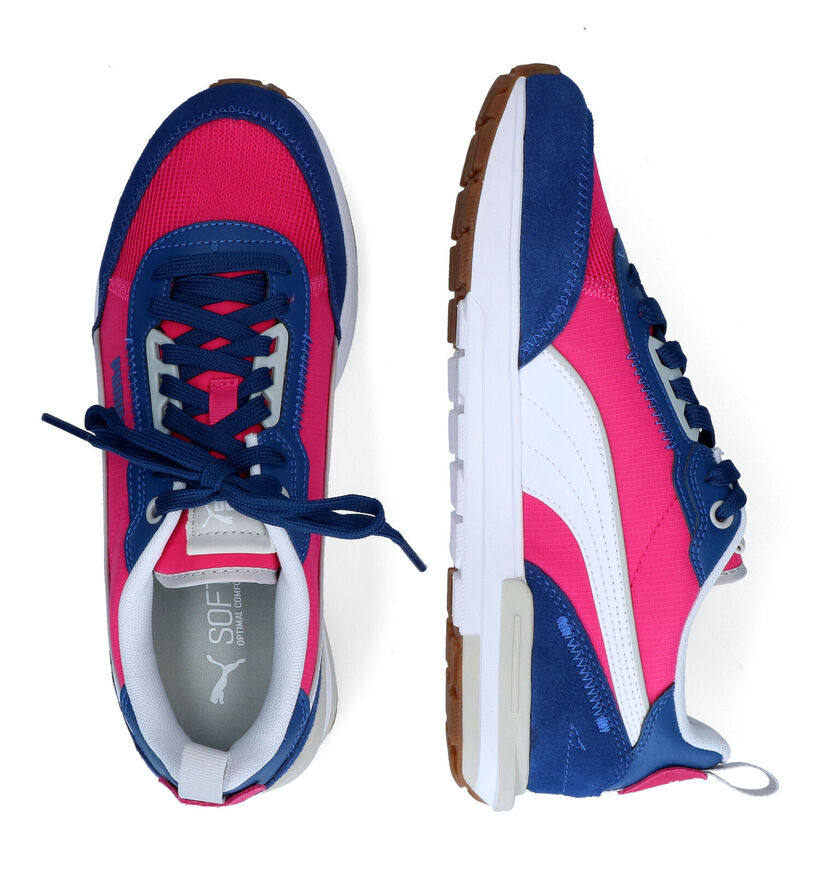 Puma Roze/Blauwe Sneakers voor dames (301367) - geschikt voor steunzolen