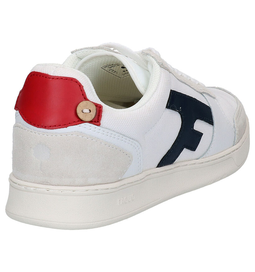 Faguo Hazel Witte Sneakers in kunstleer (288224)