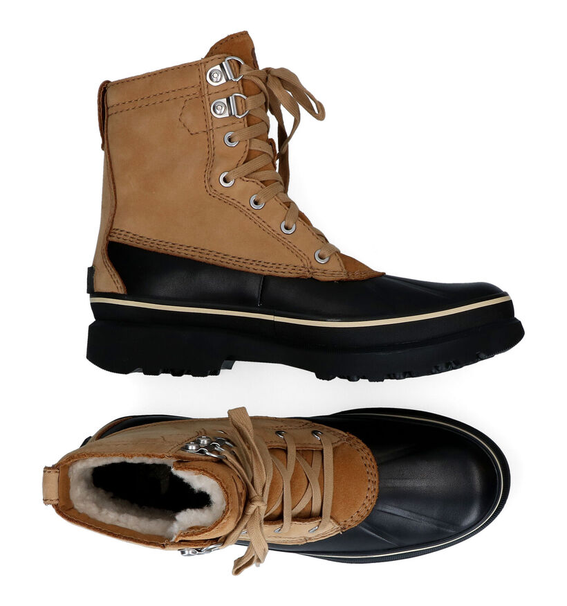 Sorel Caribou Storm Cognac Snowboots in nubuck (294146)