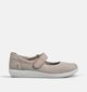 ECCO Soft 2.0 Mary-Jane Beige Ballerina's voor dames (369800) - geschikt voor steunzolen