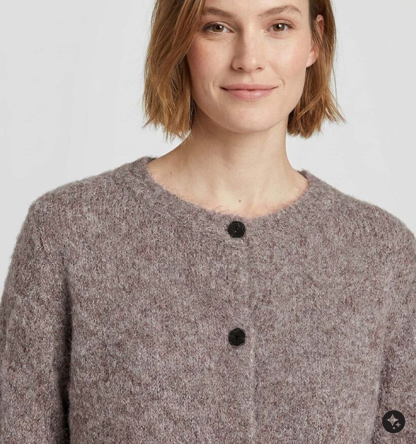 Vero Moda Curve Novah Bruine Cardigan voor dames (378117)