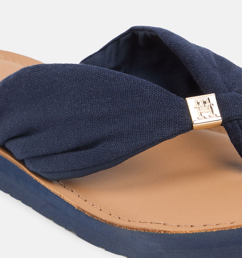 Tommy Hilfiger Ltr Footbed Summer Blauwe Slippers voor dames (368618)