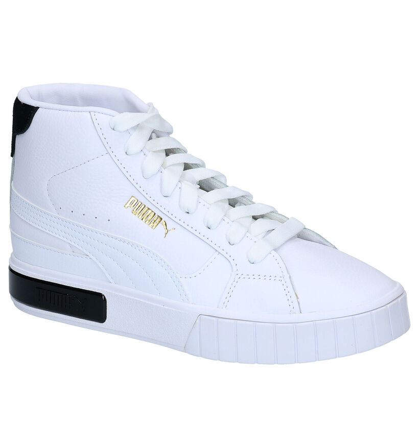Puma Cali Star Mid Baskets Hautes en Noir en cuir (293522)