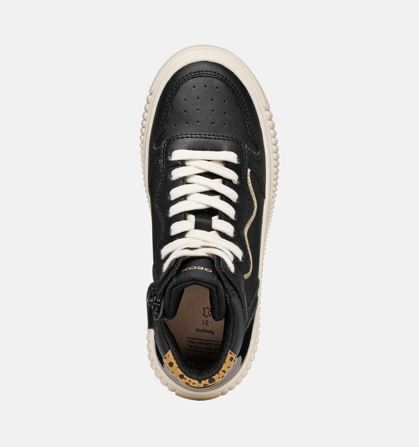 Geox Laquinny Chaussures hautes en Noir Geox Laquinny Chaussures hautes en Noir pour filles (360340) - pour semelles orthopédiques