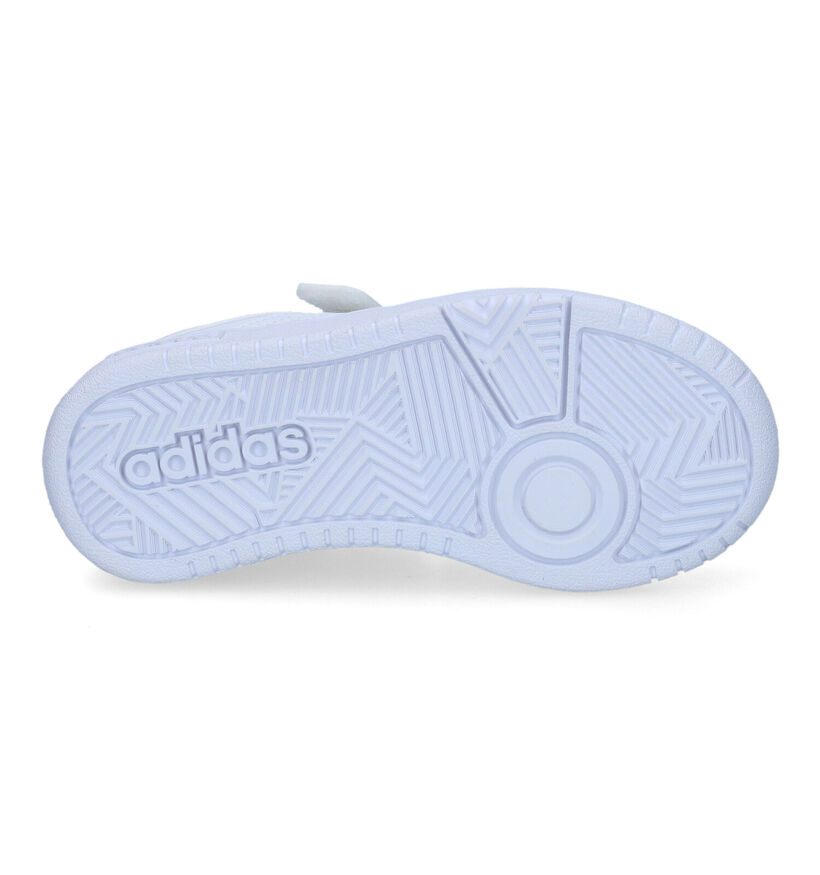 adidas Hoops 3.0 Baskets en Blanc pour garçons (318803) - pour semelles orthopédiques