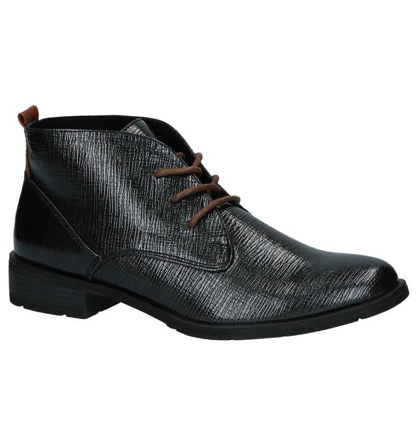 Zwarte Metallic Bottines Marco Tozzi in kunstleer (226336)