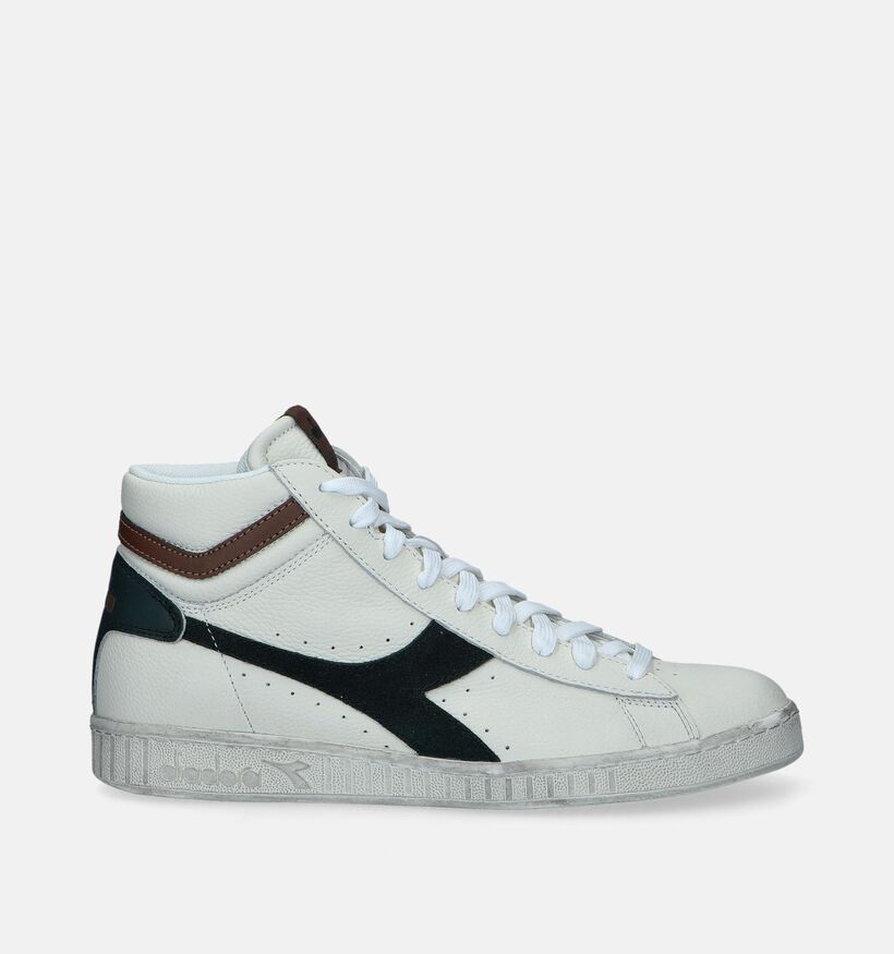 Diadora Game L High Waxed Suede Pop Witte Sneakers voor heren (344906)