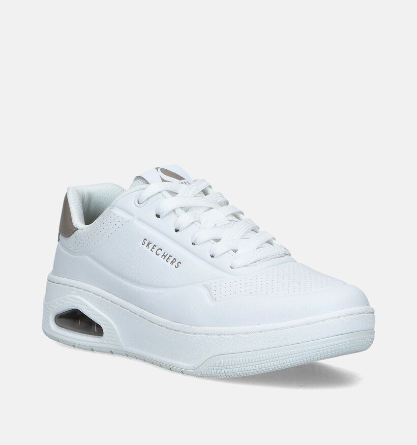 Skechers Uno Court Fast Witte Sneakers voor dames (350352)
