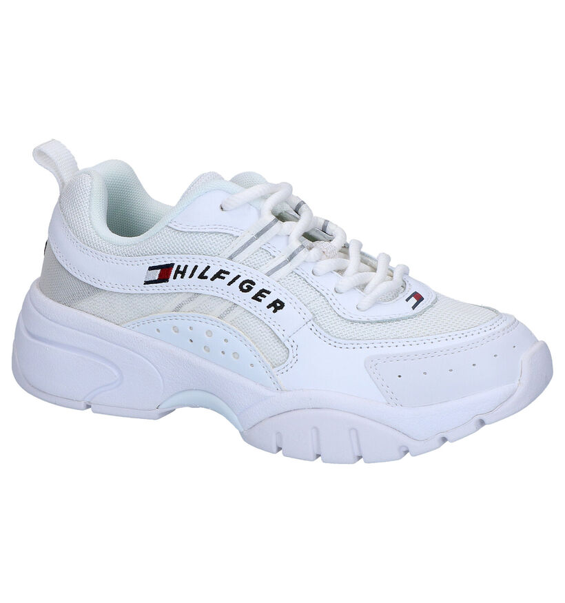 Tommy Hilfiger Heritage Witte Sneakers in leer (268373)