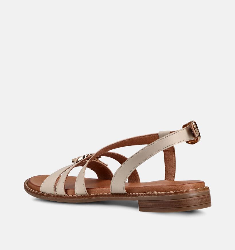 Tamaris Lichtbeige Sandalen voor dames (371723)